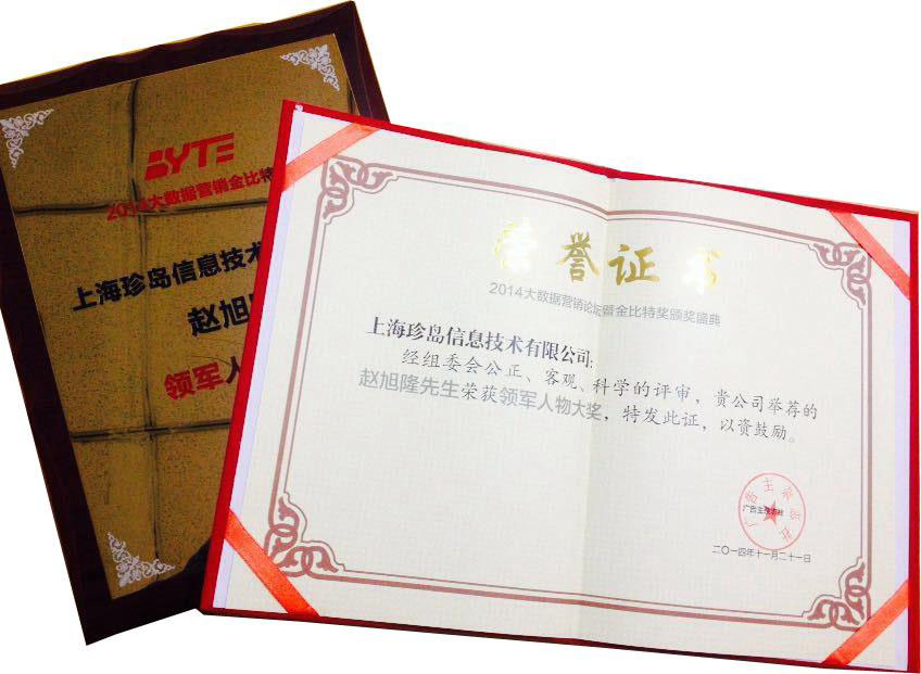 大數(shù)據(jù)營銷領(lǐng)軍人物獎(jiǎng)